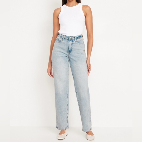 Old Navy Denim - Old Navy high-waisted curvy OG loose jeans